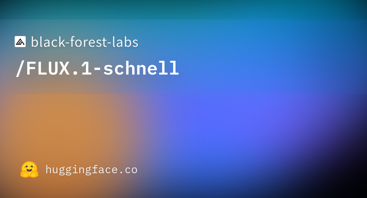 black-forest-labs/FLUX.1-schnell · Hugging Face