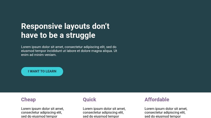 Conquering Responsive Layouts - Flexbox challenge #1