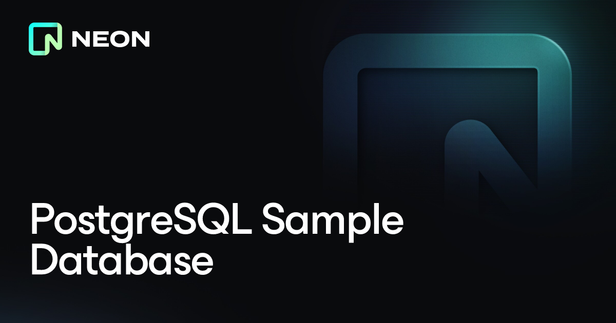 PostgreSQL Sample Database