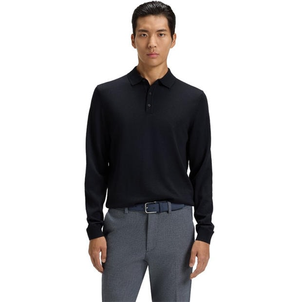 Boss: Boss Men's Lancione Long-Sleeve Polo