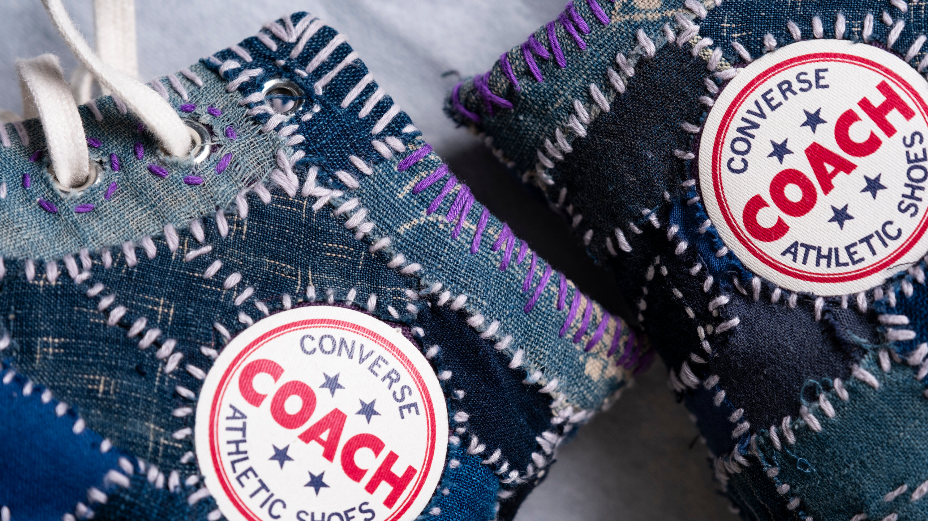 Sneakers Become Art With a Traditional Japanese Sewing Skill