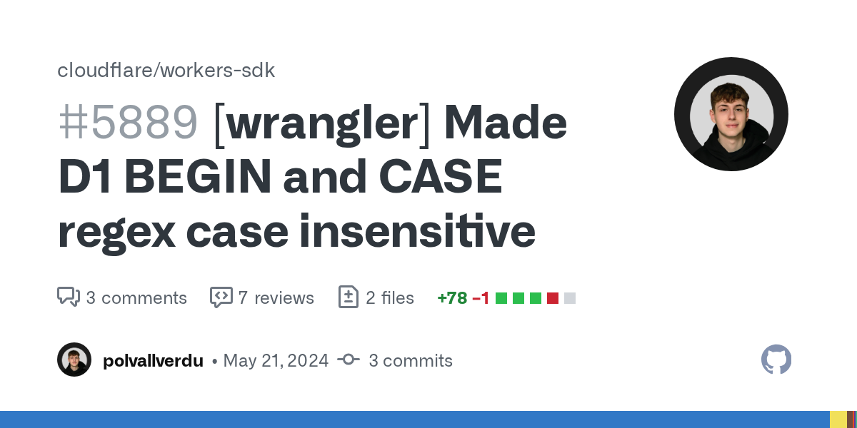 [wrangler] Made D1 BEGIN and CASE regex case insensitive by polvall...