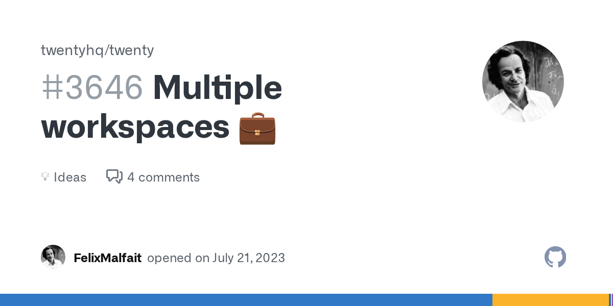 Multiple workspaces 💼 · twentyhq twenty · Discussion #3646