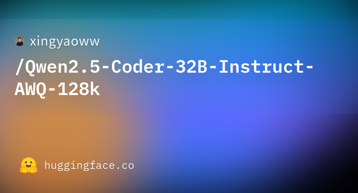 xingyaoww/Qwen2.5-Coder-32B-Instruct-AWQ-128k · Hugging Face