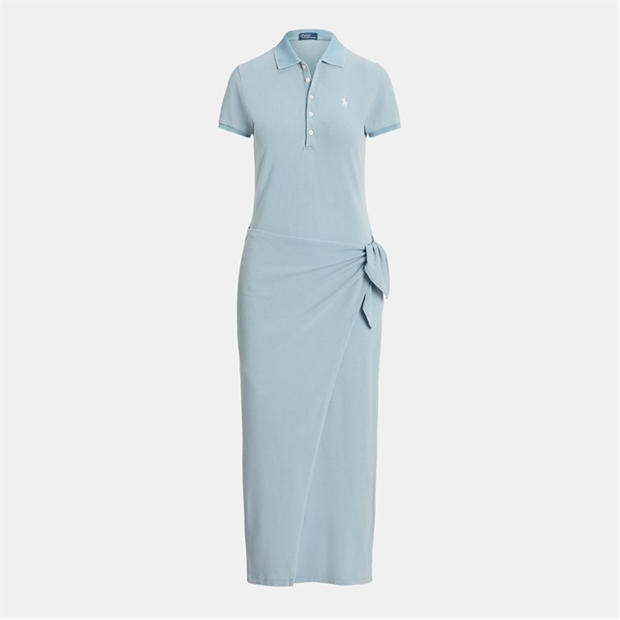 POLO RALPH LAUREN: POLO RALPH LAUREN Tie Polo Shirt Dress