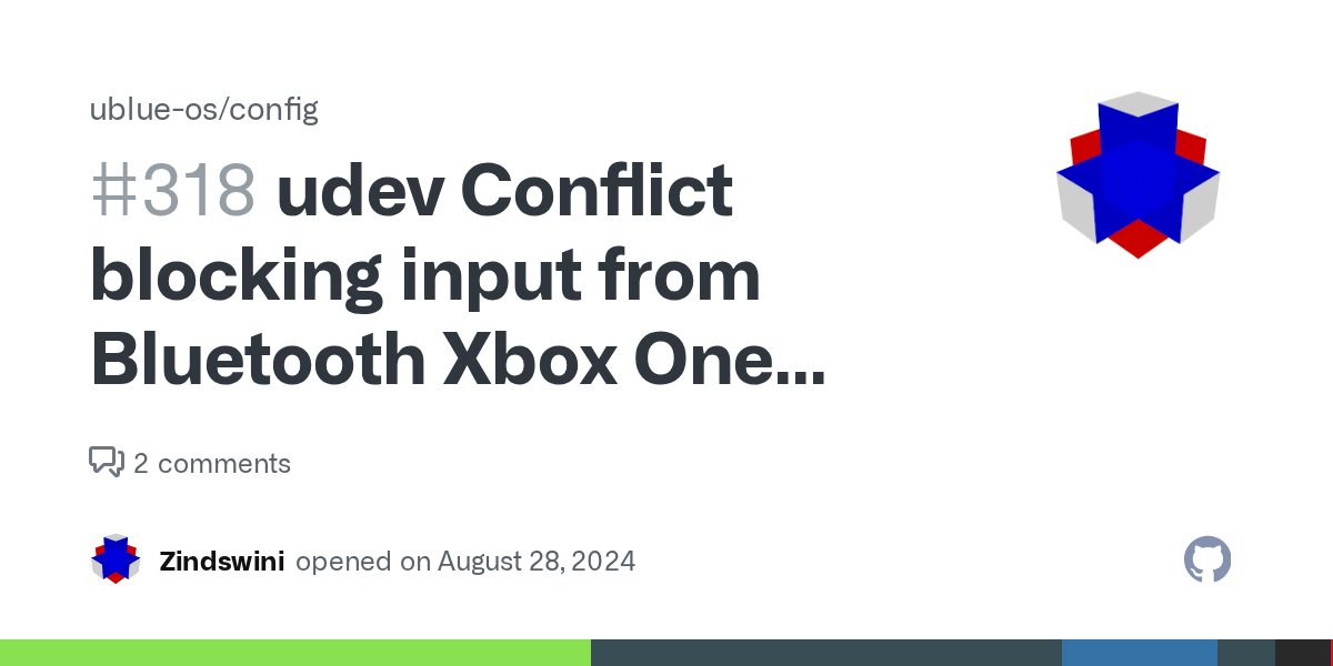 udev Conflict blocking input from Bluetooth Xbox One Controllers · ...