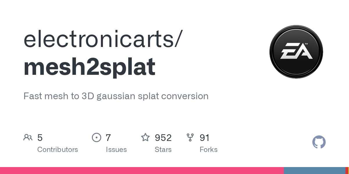 https://github.com/electronicarts/mesh2splat - Stardust XR