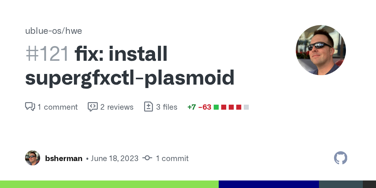 fix: install supergfxctl-plasmoid by bsherman · Pull Request #121 ·...