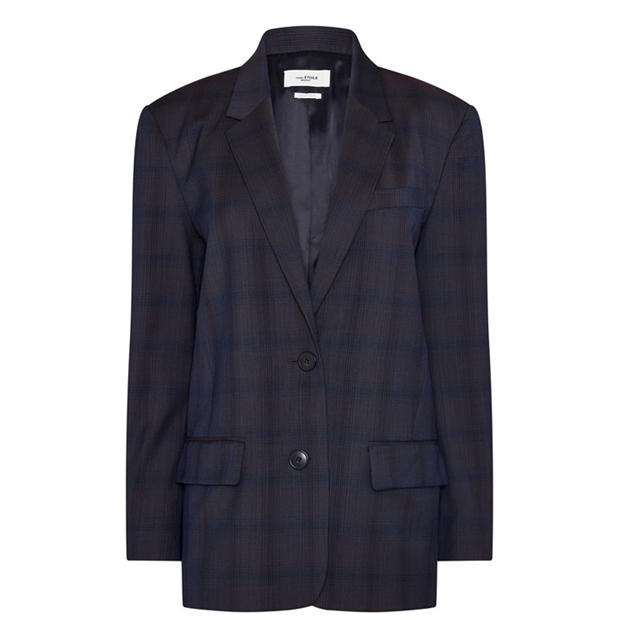 MARANT ETOILE: MARANT ETOILE Women's Single Breasted Wool Long Sleeve Blazer