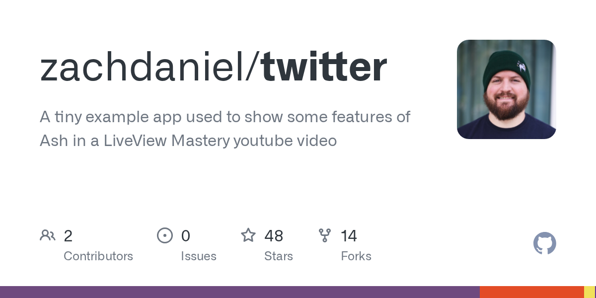 GitHub - zachdaniel/twitter: A tiny example app used to show some f...
