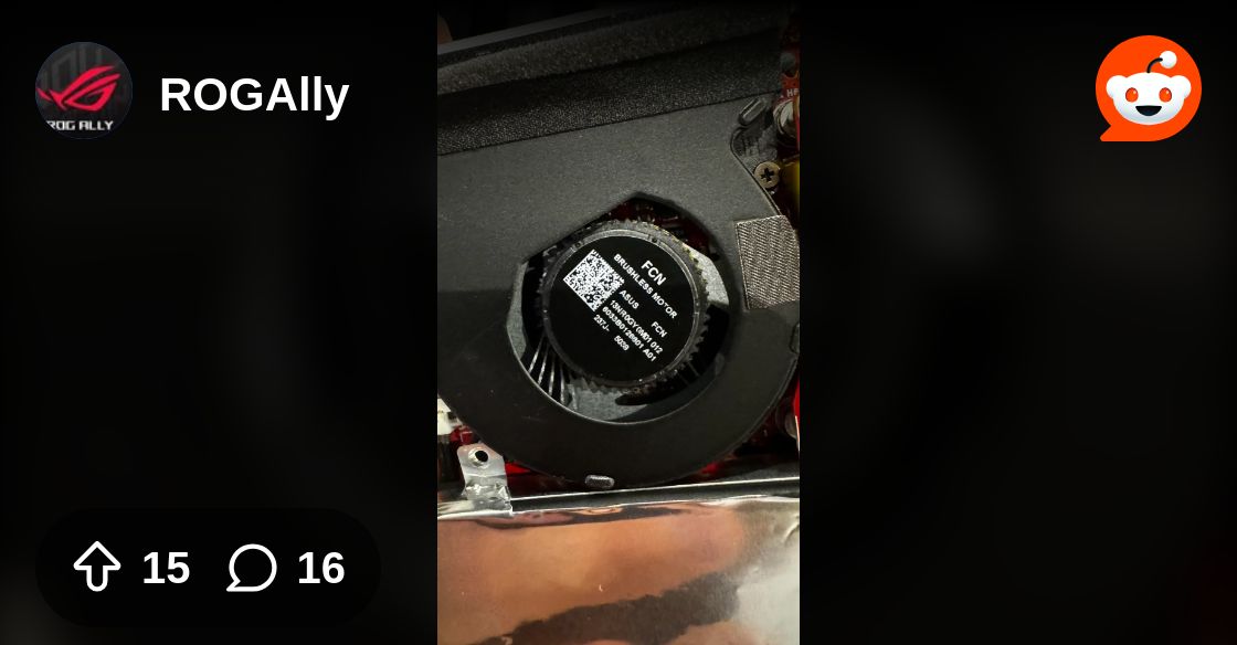 From the ROGAlly community on Reddit: Rog ally breaks Fan 1 blades