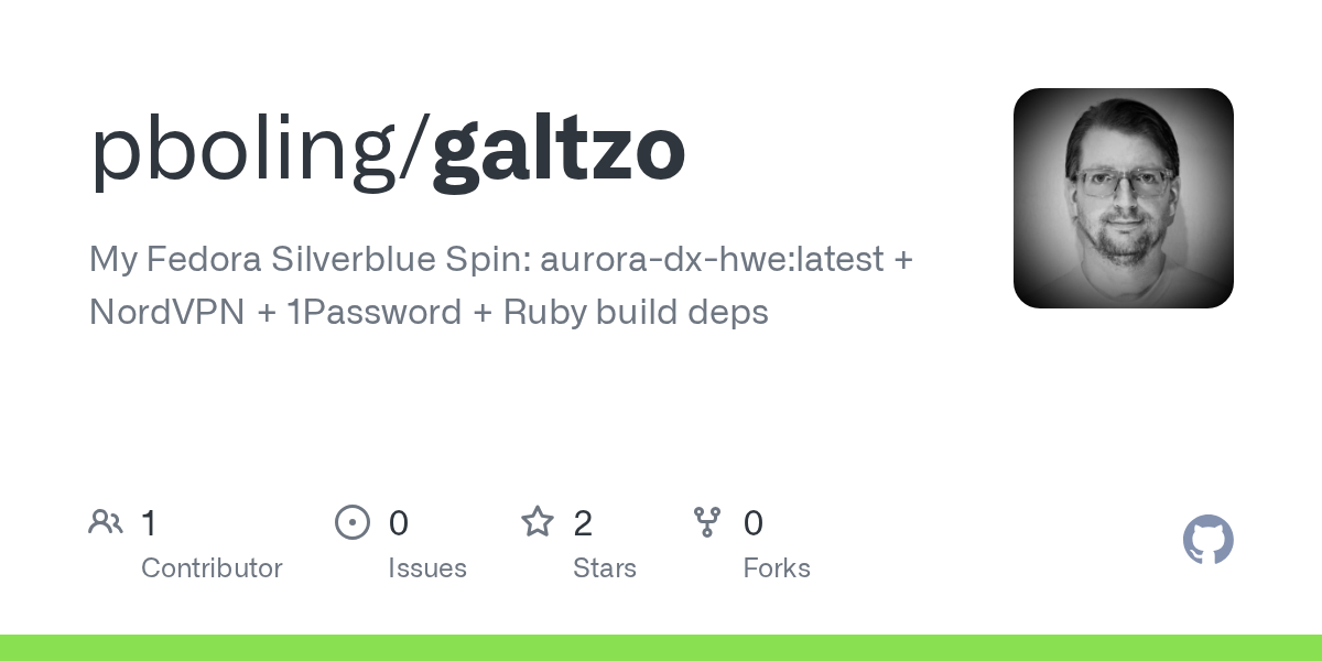 Workflow runs · pboling/galtzo
