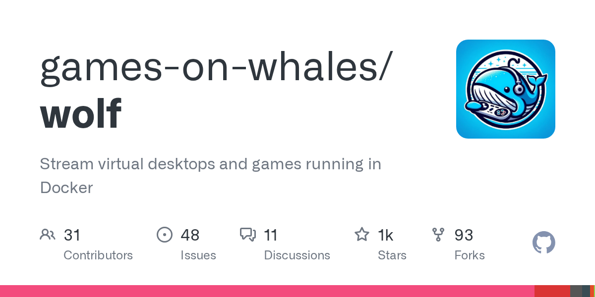 GitHub - games-on-whales/wolf: Stream virtual desktops and games ru...