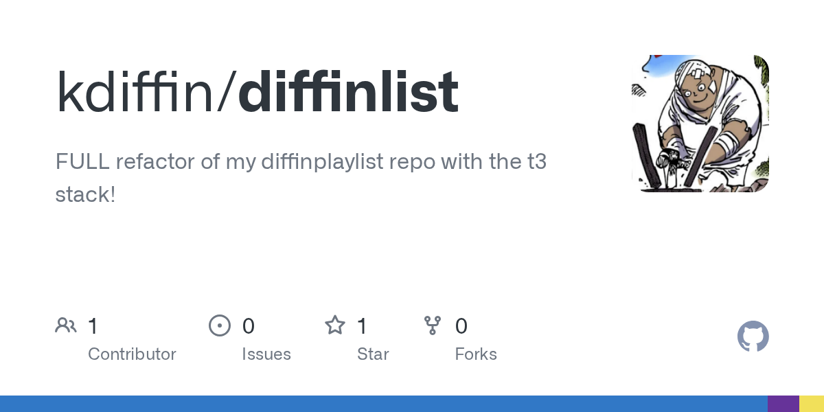 GitHub - diffim/diffinlist: FULL refactor of my diffinplaylist repo...