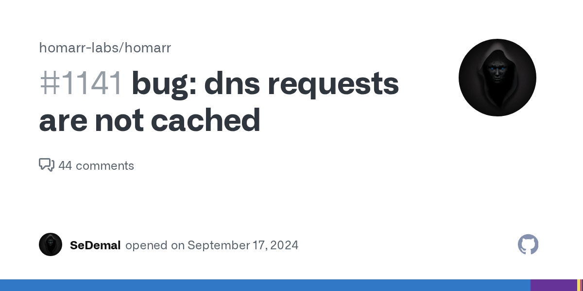 bug: dns requests are not cached · Issue #1141 · homarr-labs/homarr