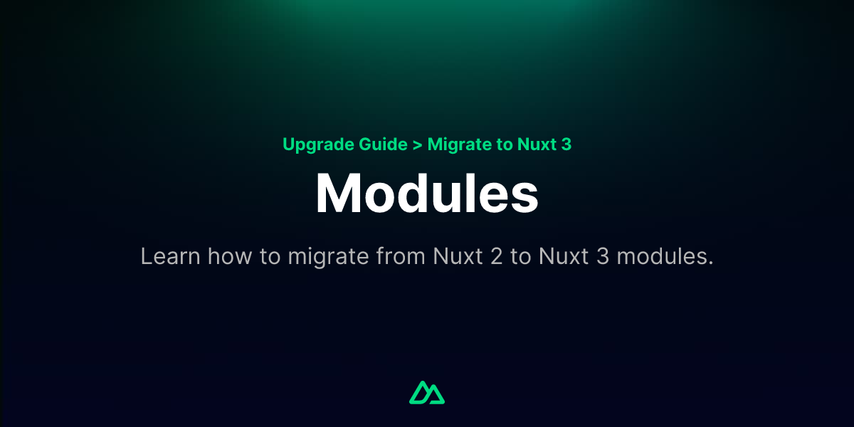 Migrate to Nuxt 3: Modules v4