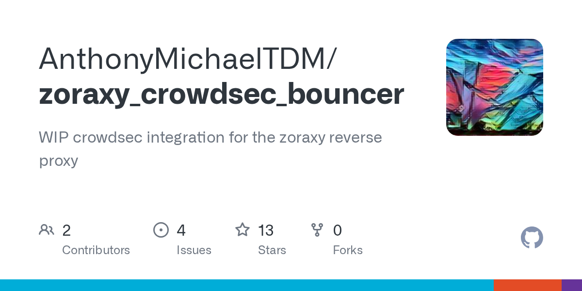 GitHub - AnthonyMichaelTDM/zoraxy_crowdsec_bouncer: WIP crowdsec in...