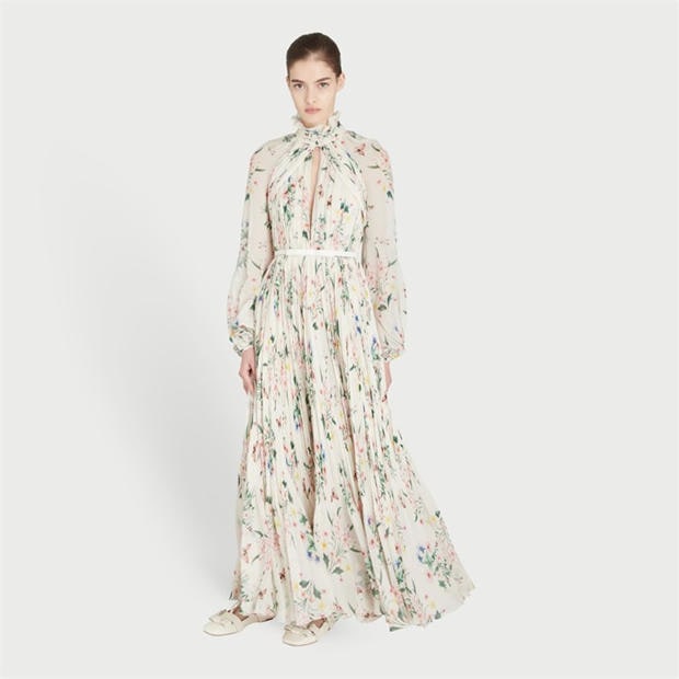 GIAMBATTISTA VALLI: GIAMBATTISTA VALLI Botanical Draped Dress