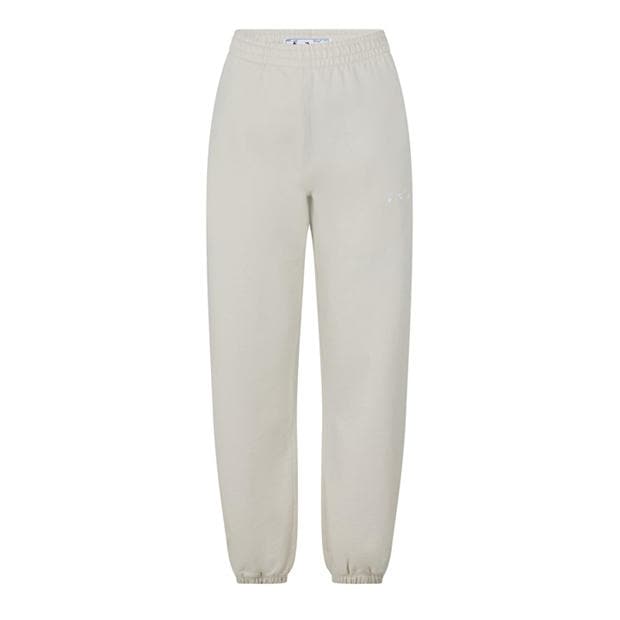OFF WHITE: OFF WHITE Women's Closed Hem Jersey Jogging Bottoms