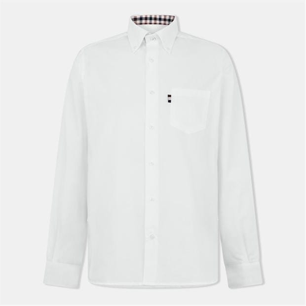 AQUASCUTUM: AQUASCUTUM Men's Long Sleeve Tailored Fit Shirt