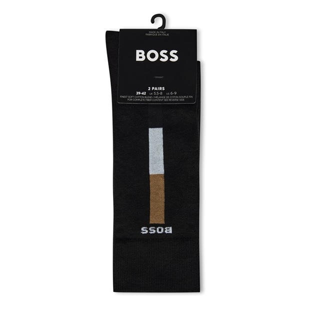 Boss: Boss Men's Iconic Stripe Crew Socks