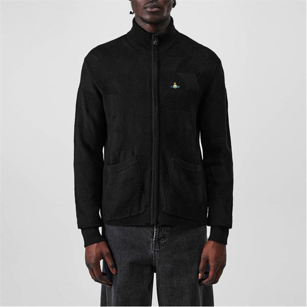 VIVIENNE WESTWOOD: VIVIENNE WESTWOOD Fisherman Full Zip Cardigan