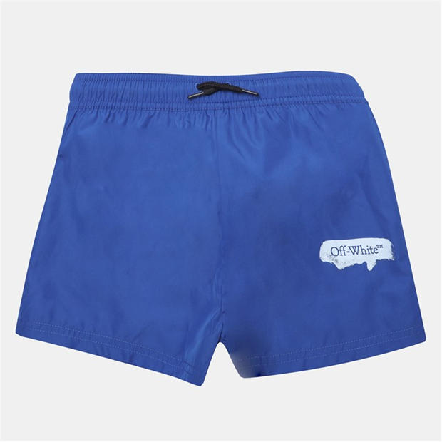 OFF WHITE: OFF WHITE Kids' Paint S Swim Shorts