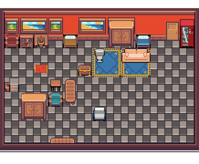 Approximately decorated house