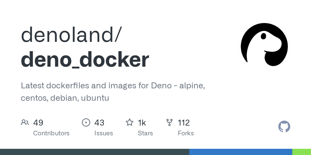 GitHub - denoland/deno_docker: Latest dockerfiles and images for De...