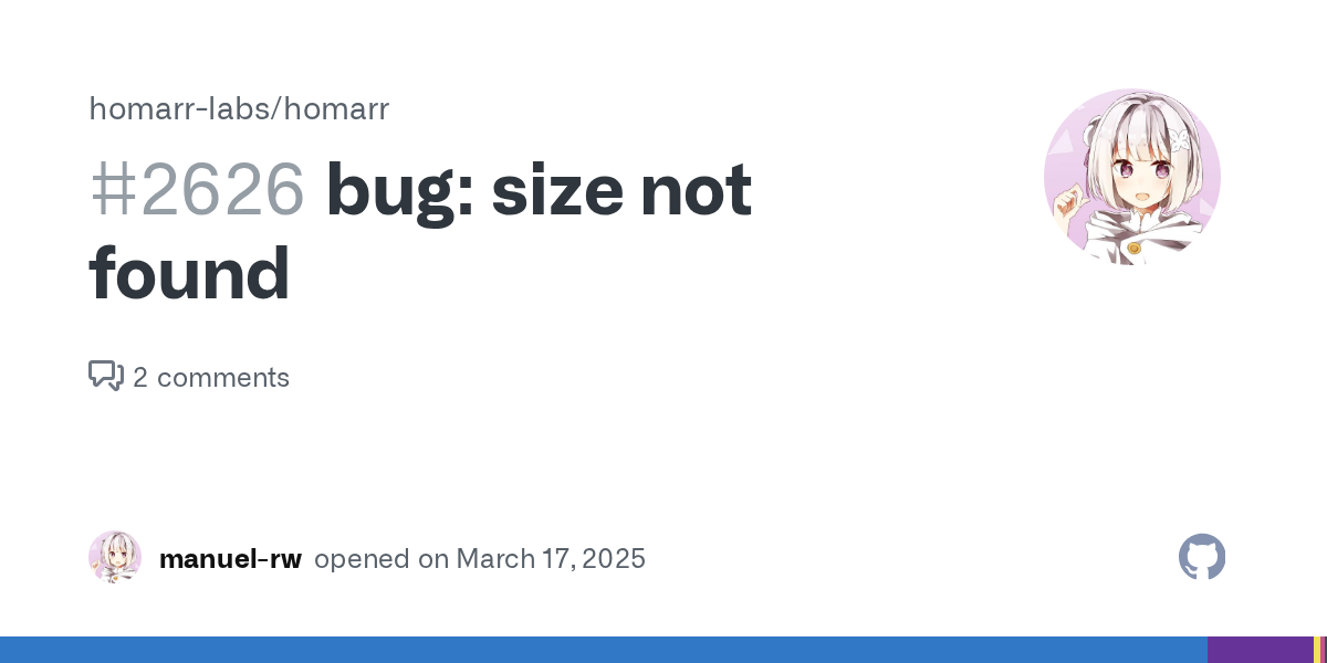 bug: size not found · Issue #2626 · homarr-labs/homarr