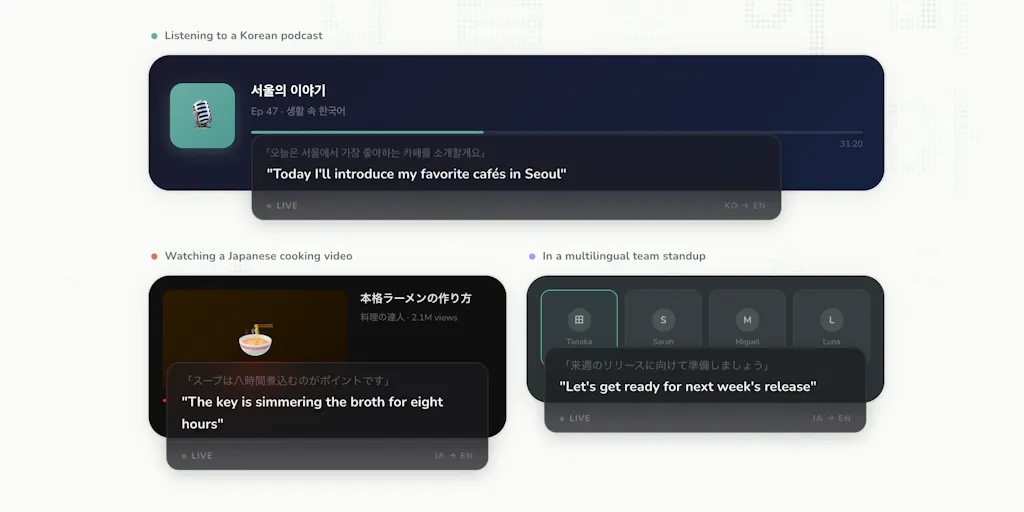 Seagull: subtítulos en tiempo real para cualquier contenido en tu computadora