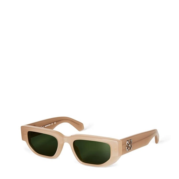 OFF WHITE: OFF WHITE Greeley 53 UV Protection Rectangle Sunglasses