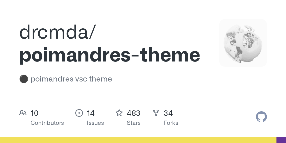 GitHub - drcmda/poimandres-theme: ⚫️ poimandres vsc theme