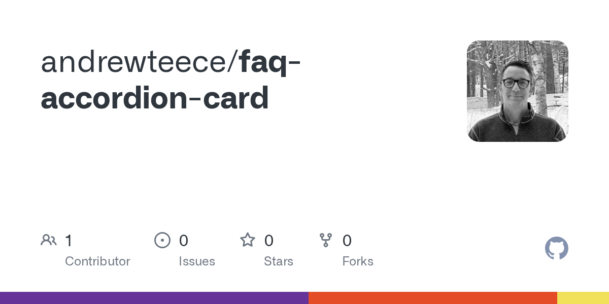 GitHub - andrewteece/faq-accordion-card