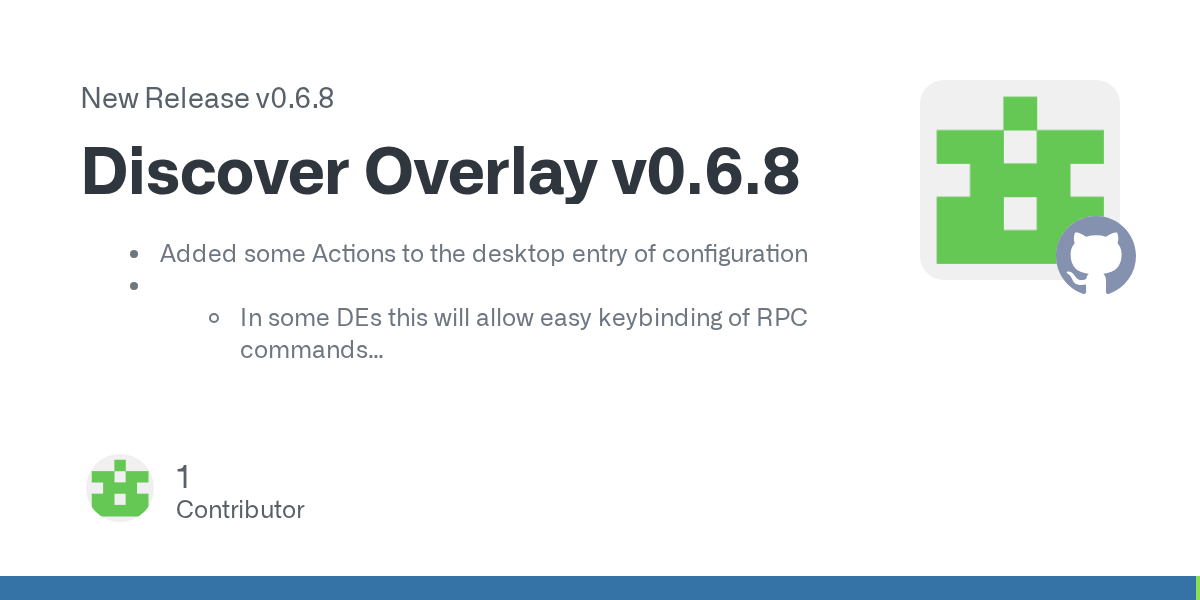 Release Discover Overlay v0.6.8 · trigg/Discover