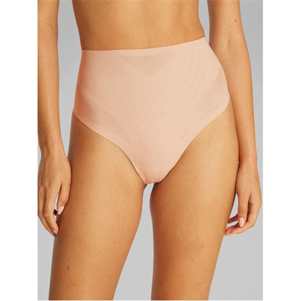 Calvin Klein: Calvin Klein Women's Sculpted Firm Mesh Thong Shapewear