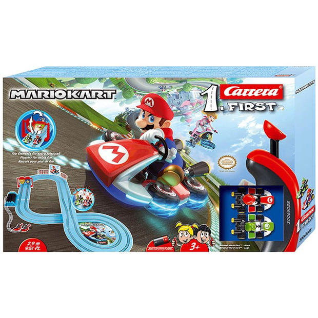 Super Mario: Super Mario Mario Kart - FIRST Slot Racing Set (2.9m)