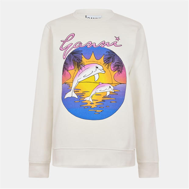 GANNI: GANNI Women's Dolphin Crew Sweatshirt
