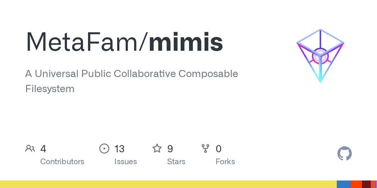 GitHub - MetaFam/mimis: A Universal Public Collaborative Composable...