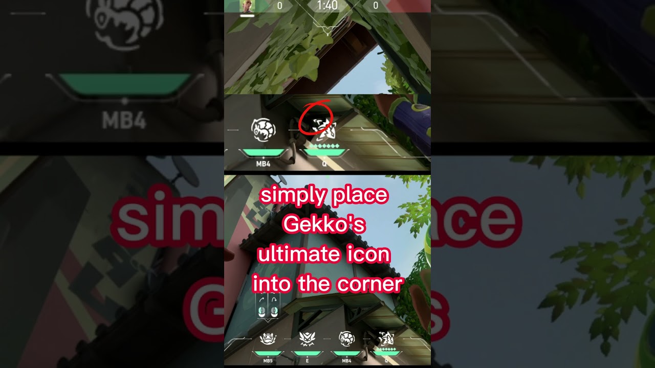 EASY GEKKO LINE UP SPLIT B DEFAULT #valorantlineup #valorantgekko  ...