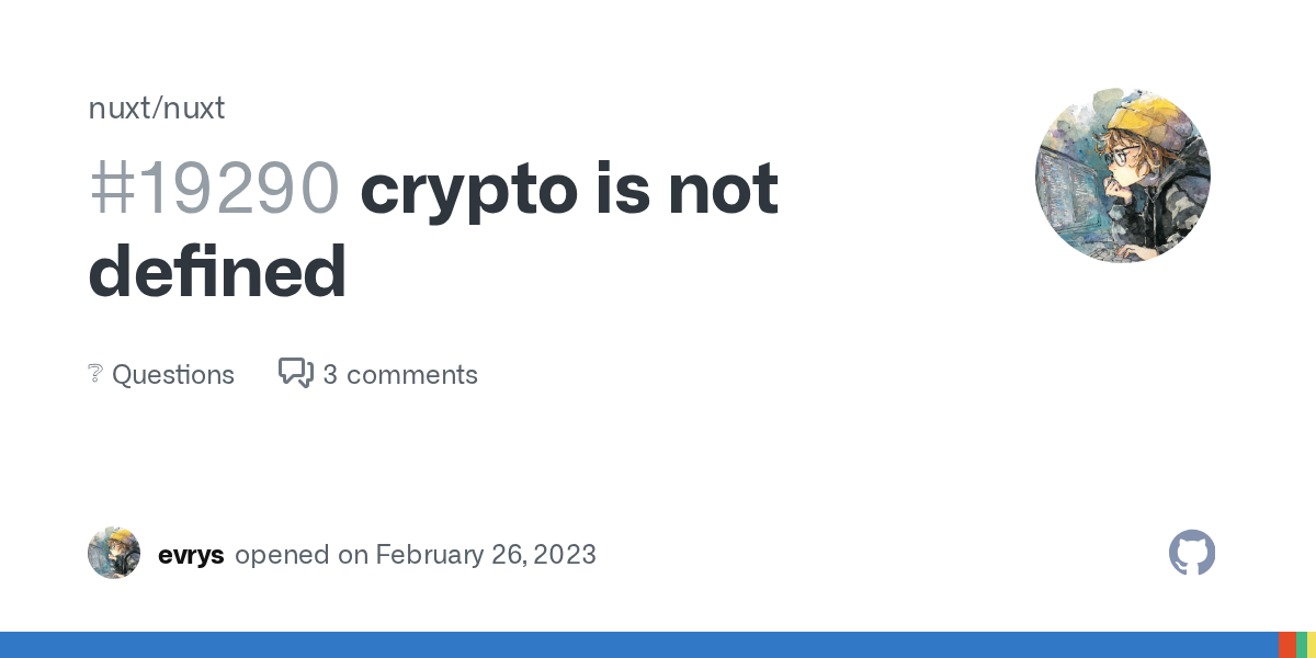 crypto is not defined · nuxt nuxt · Discussion #19290