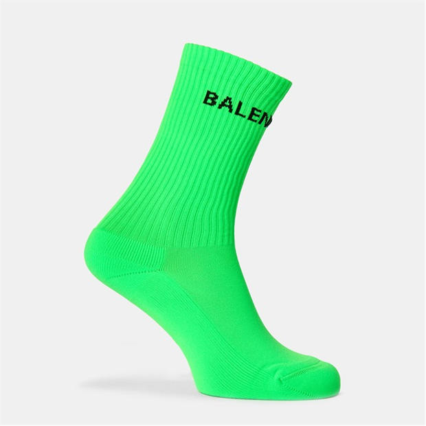 BALENCIAGA: BALENCIAGA Ribbed Crew Socks