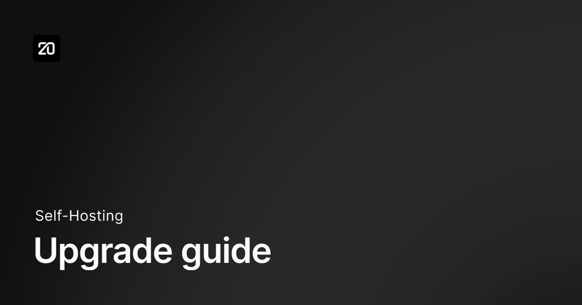 Upgrade guide - Twenty Documentation