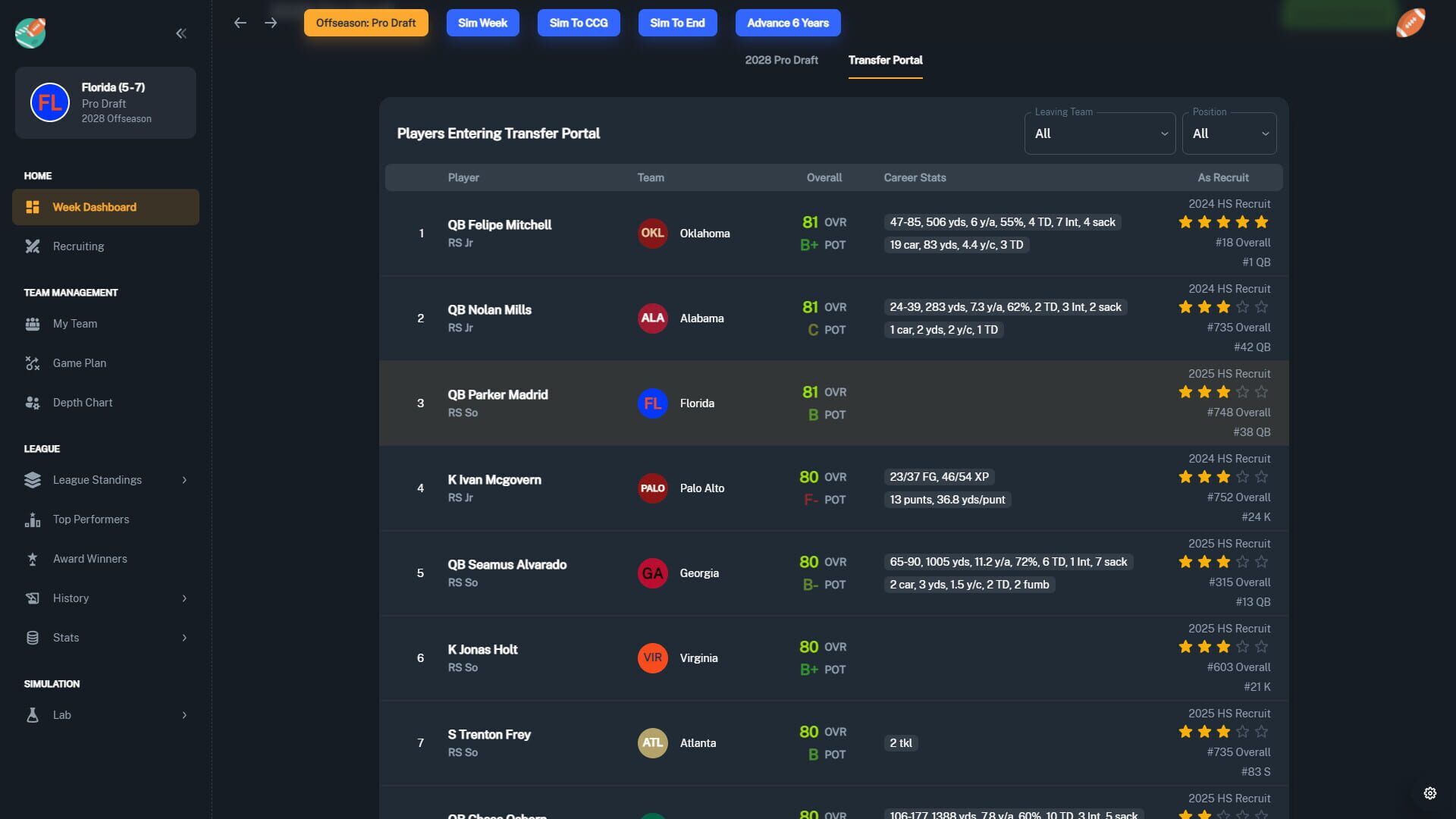 Football Coach: College Dynasty screenshot 5