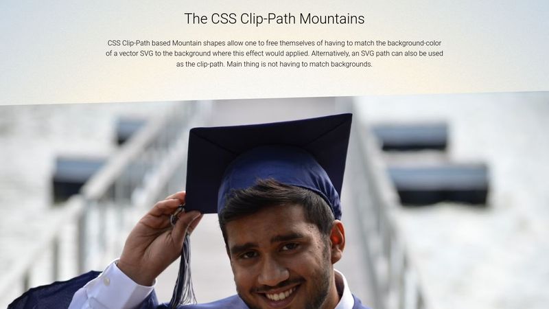 Mountains based on CSS clip-path