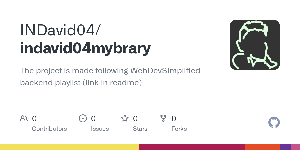 GitHub - INDavid04/indavid04mybrary: The project is made following ...
