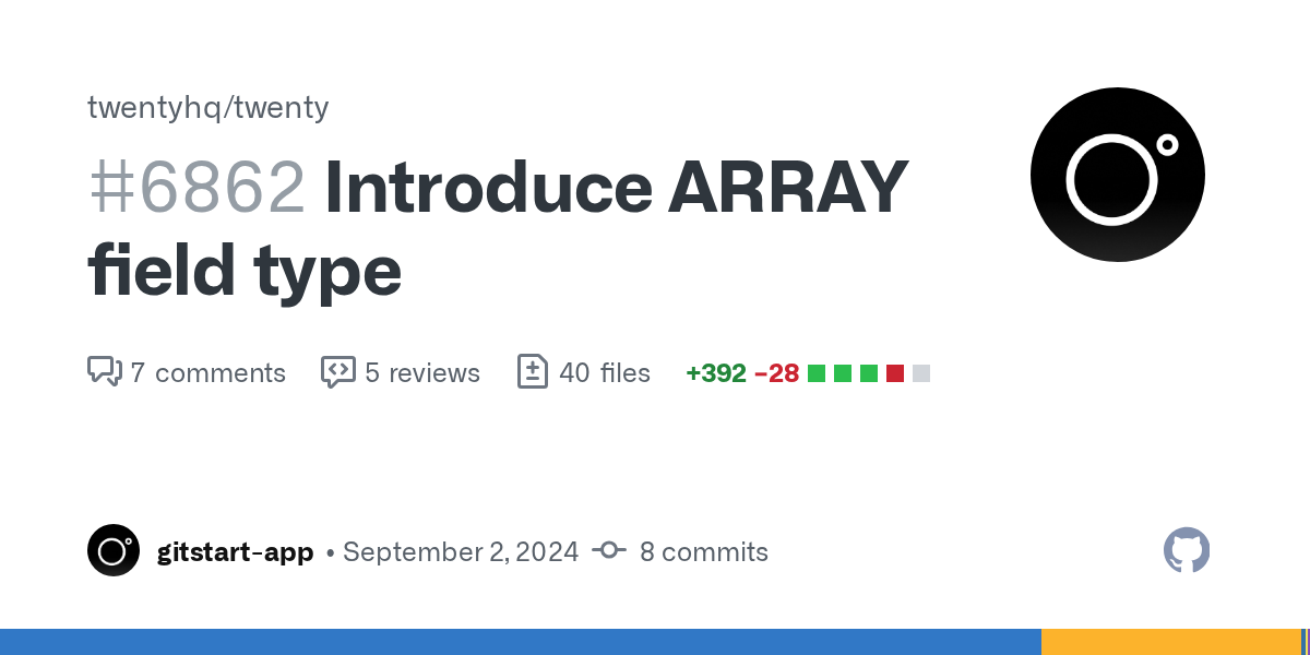 Introduce ARRAY field type by gitstart-app[bot] · Pull Request #686...