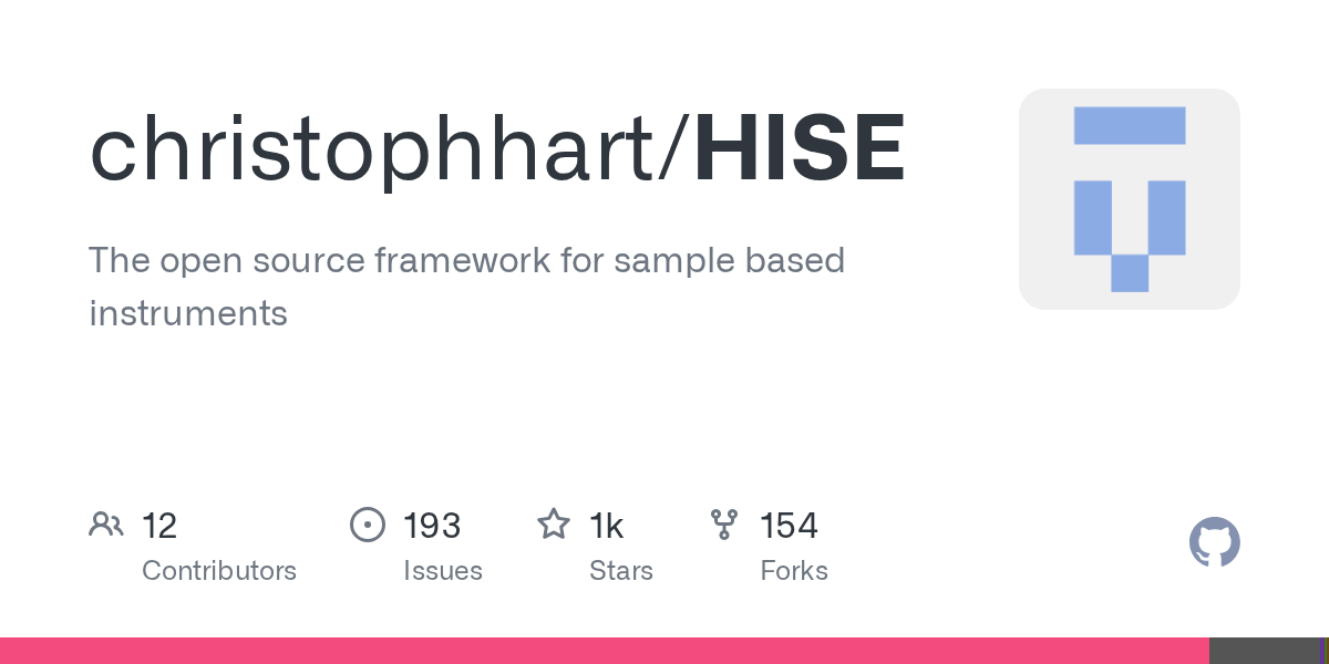 GitHub - christophhart/HISE: The open source framework for sample b...
