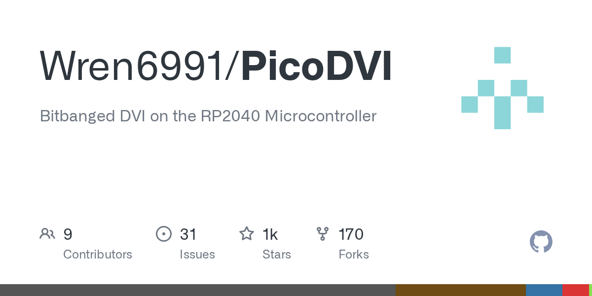 GitHub - Wren6991/PicoDVI: Bitbanged DVI on the RP2040 Microcontroller