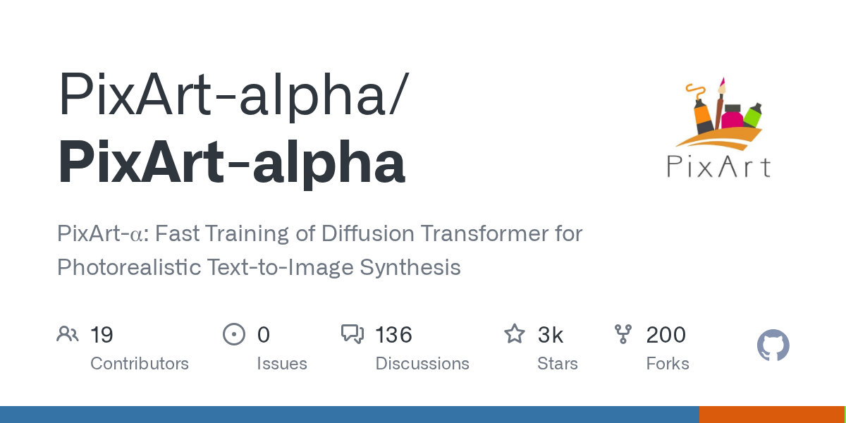 GitHub - PixArt-alpha/PixArt-alpha: Fast Training of Diffusion Tran...